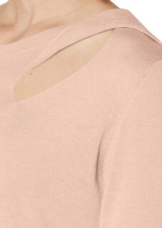 Feinstrick-Pullover mit 3/4-Ärmeln und Cut-out thumbnail 6