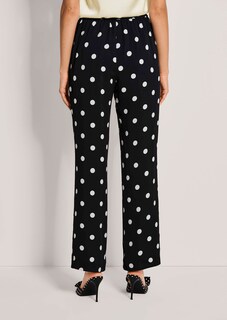 Pantalon à motif pois avec jambes larges thumbnail 4