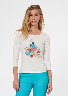 Shirt mit Druckmotiv und Dekosteinchen thumbnail 2