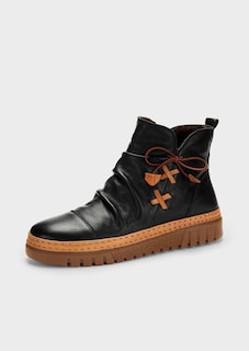 Stiefeletten aus Leder mit Zierschleife thumbnail 5
