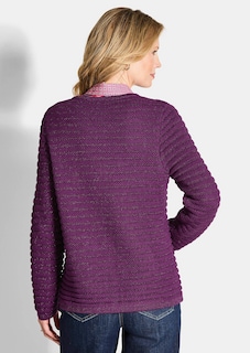 Veste en tricot en coton et fils Lurex thumbnail 3