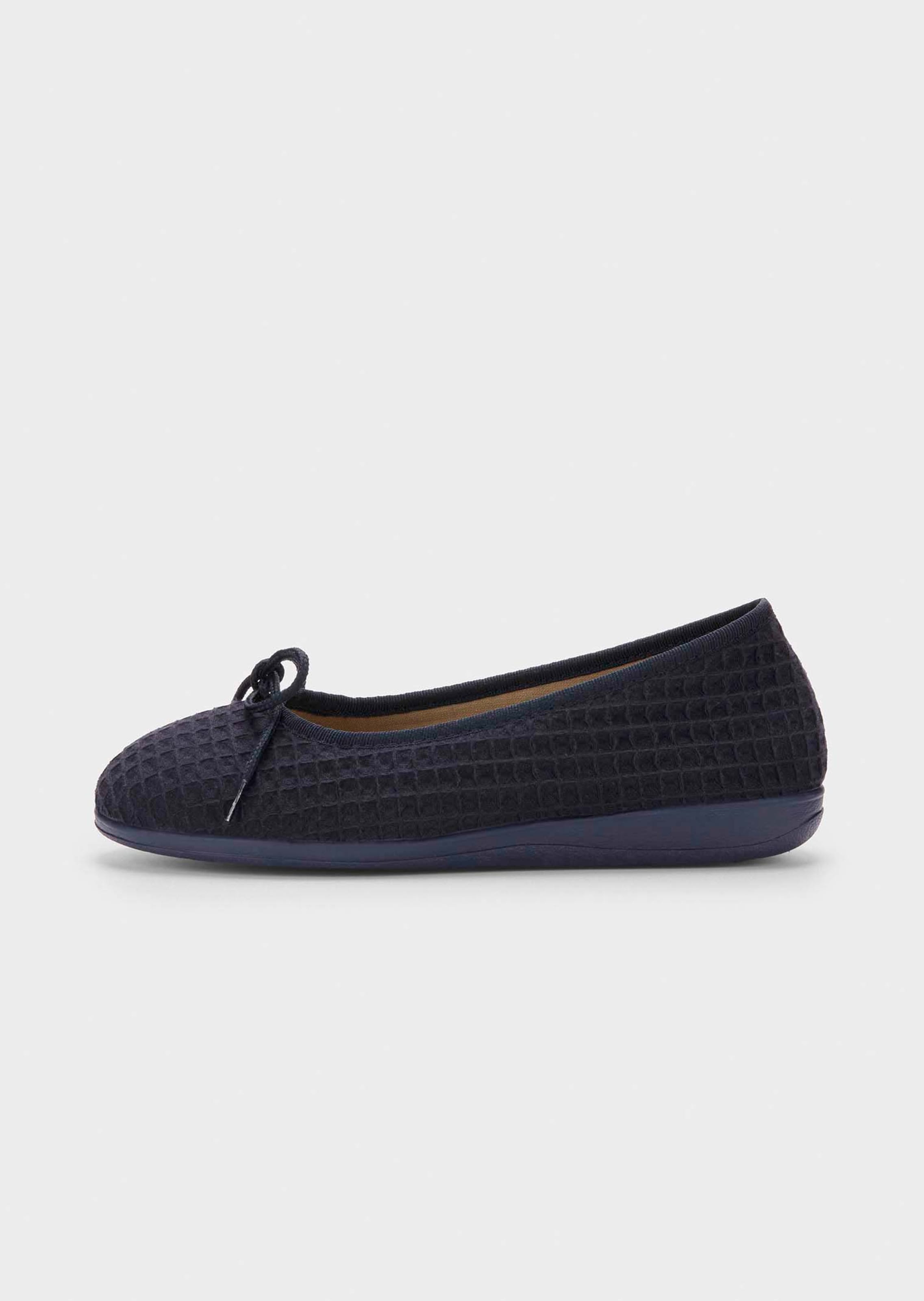 Pantoufles ballerines en coton