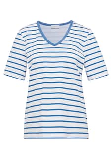 T-shirt rayé en douce maille interlock thumbnail 6