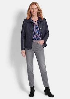 Wendejacke mit Leder- und Fell-Look thumbnail 2
