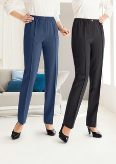 Twee broeken (CARLA) met elastische tailleband thumbnail 4