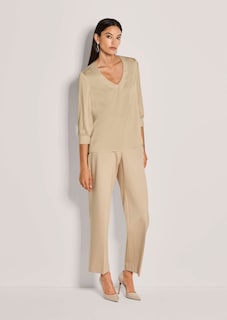 Blouse en soie stretch avec encolure en V thumbnail 3
