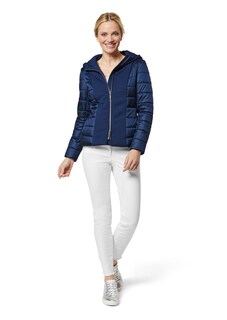 Leicht wattierte Steppjacke im Materialmix thumbnail 3