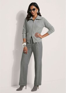 Strickjacke in Blousonform mit 2-Wege-Reißverschluss thumbnail 5