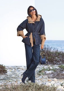 Five-Pocket-Jeans mit weitem Bein thumbnail 1