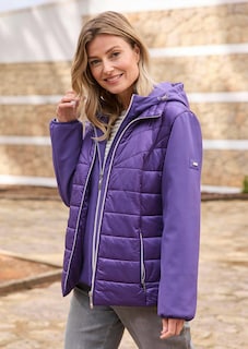 Steppjacke mit Ärmeln aus Softshell thumbnail 7