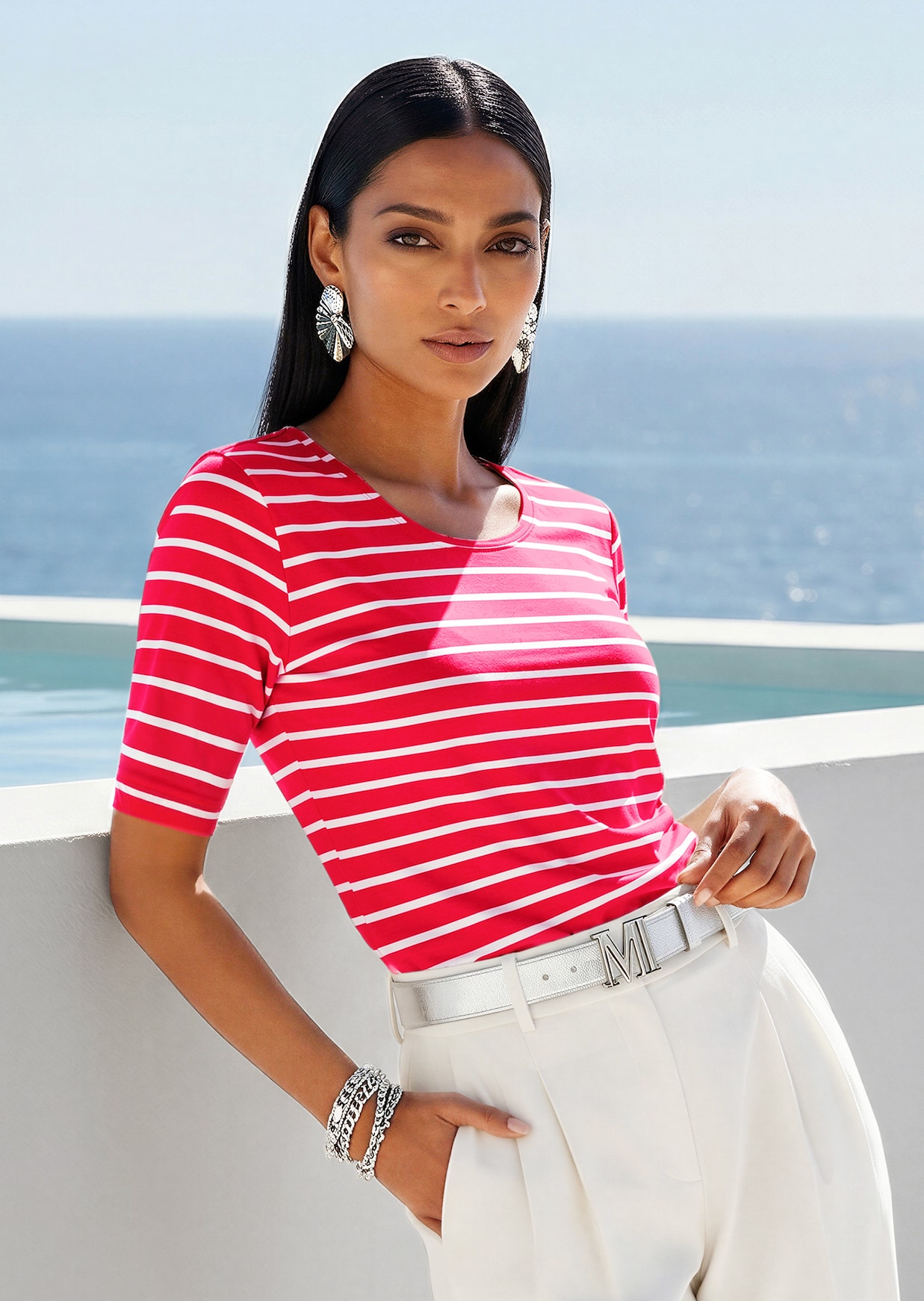 Maritimes Ringelshirt mit Querstreifen
