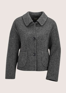 Doubleface-Jacke mit Fischgratmuster thumbnail 7