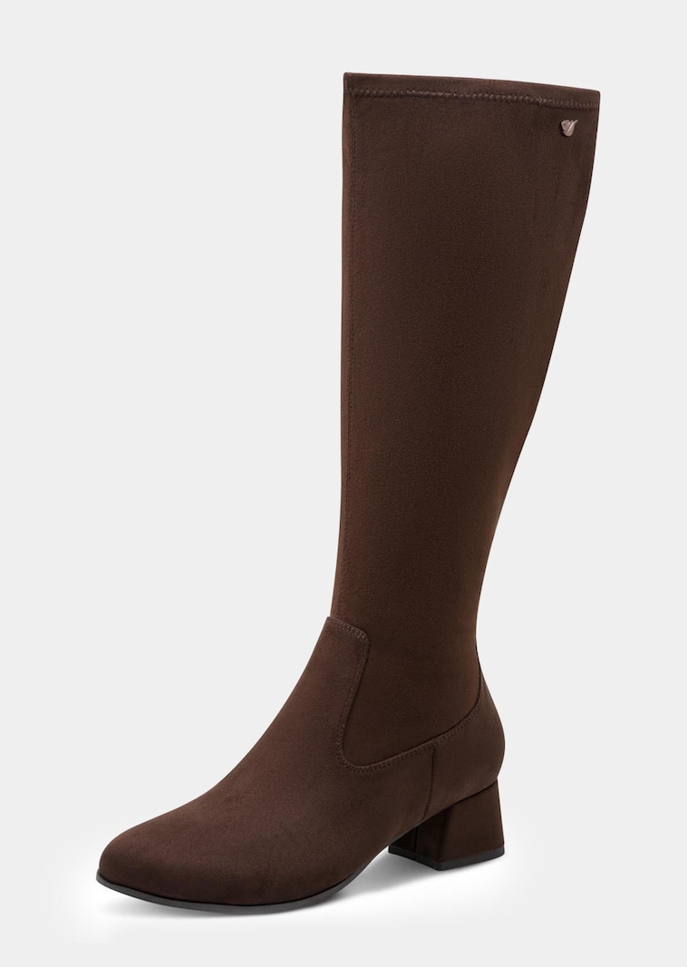 Stiefel in samtig-matter Wildleder-Optik