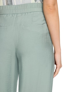 Wijde broek van glanzende viscose thumbnail 5