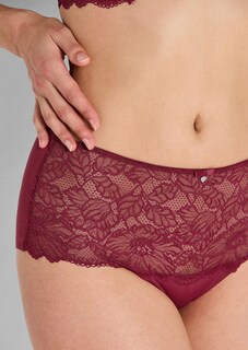 Slip montant avec dentelle et détail bijou thumbnail 3