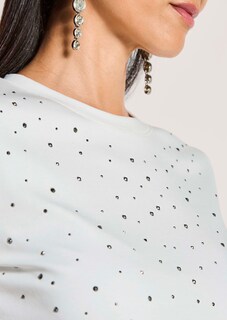 Rundhals-Shirt mit Strass thumbnail 6