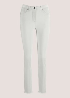 Jeans met fijne franjezoom thumbnail 6