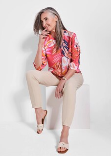 Druckbluse mit Gummibündchen thumbnail 4