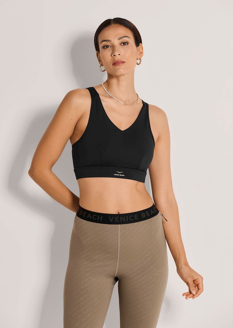 Sport-Bustier mit Animal-Print