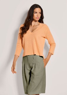 V-Pullover mit Ajour-Muster thumbnail 2