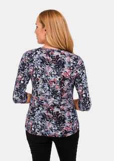 Raffiniertes Druckshirt mit 3/4-Arm thumbnail 2