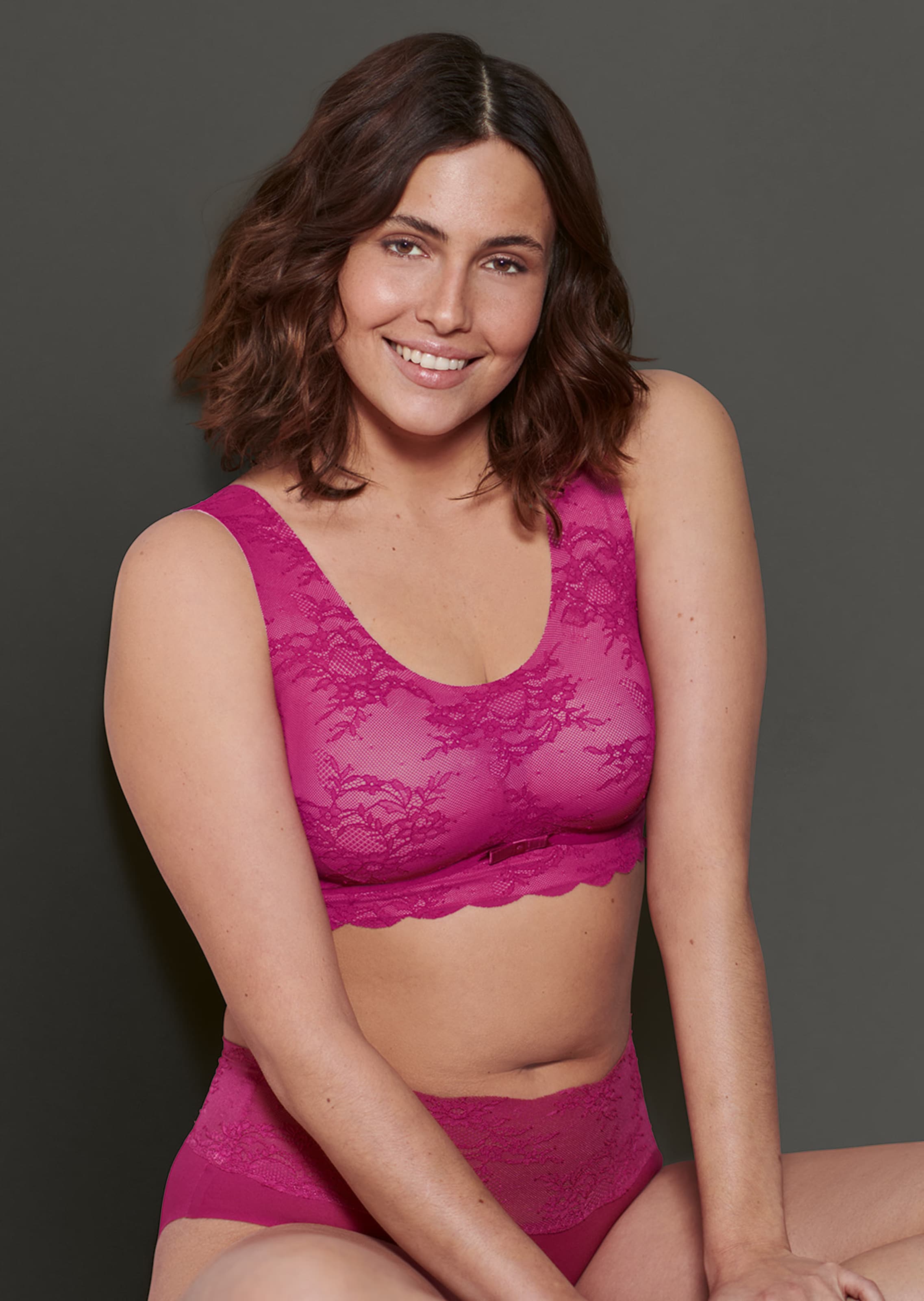 Bustier aus floraler Spitze