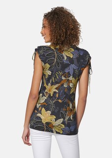 T-shirt avec motif floral thumbnail 4