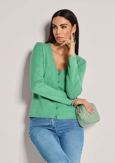 Feinstrick-Cardigan mit Modal thumbnail 4
