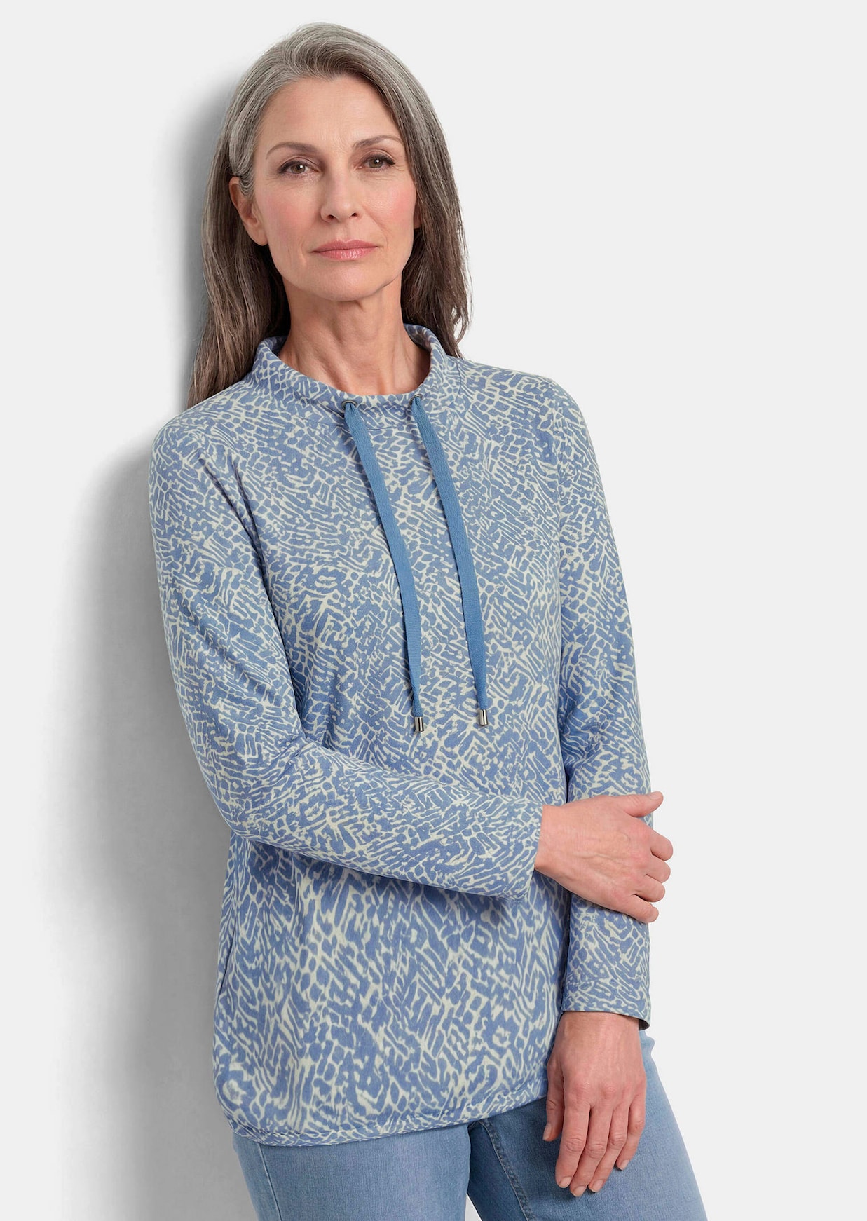Sweatshirt aus flauschigem Jersey