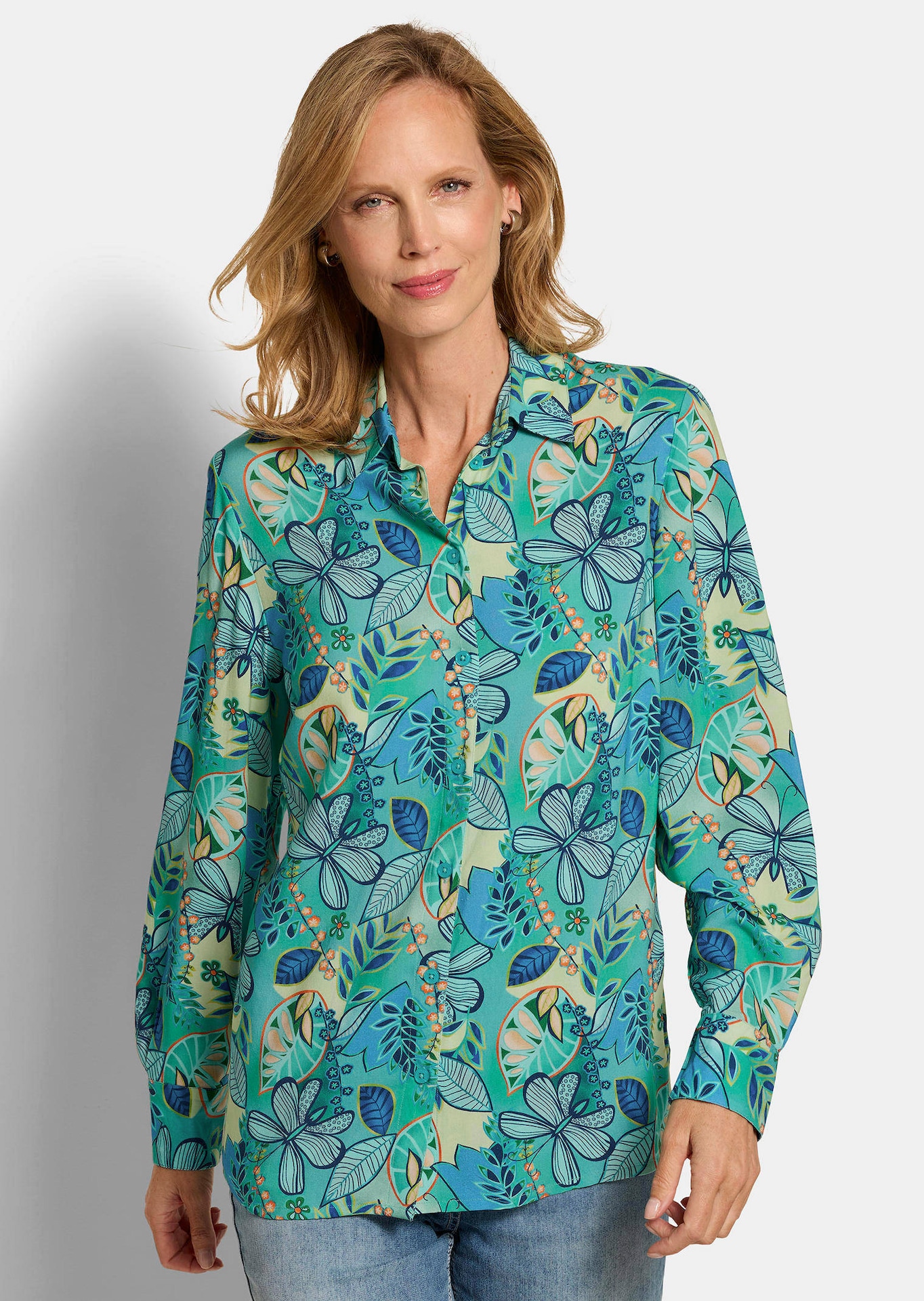 Legere Bluse mit Hemdkragen