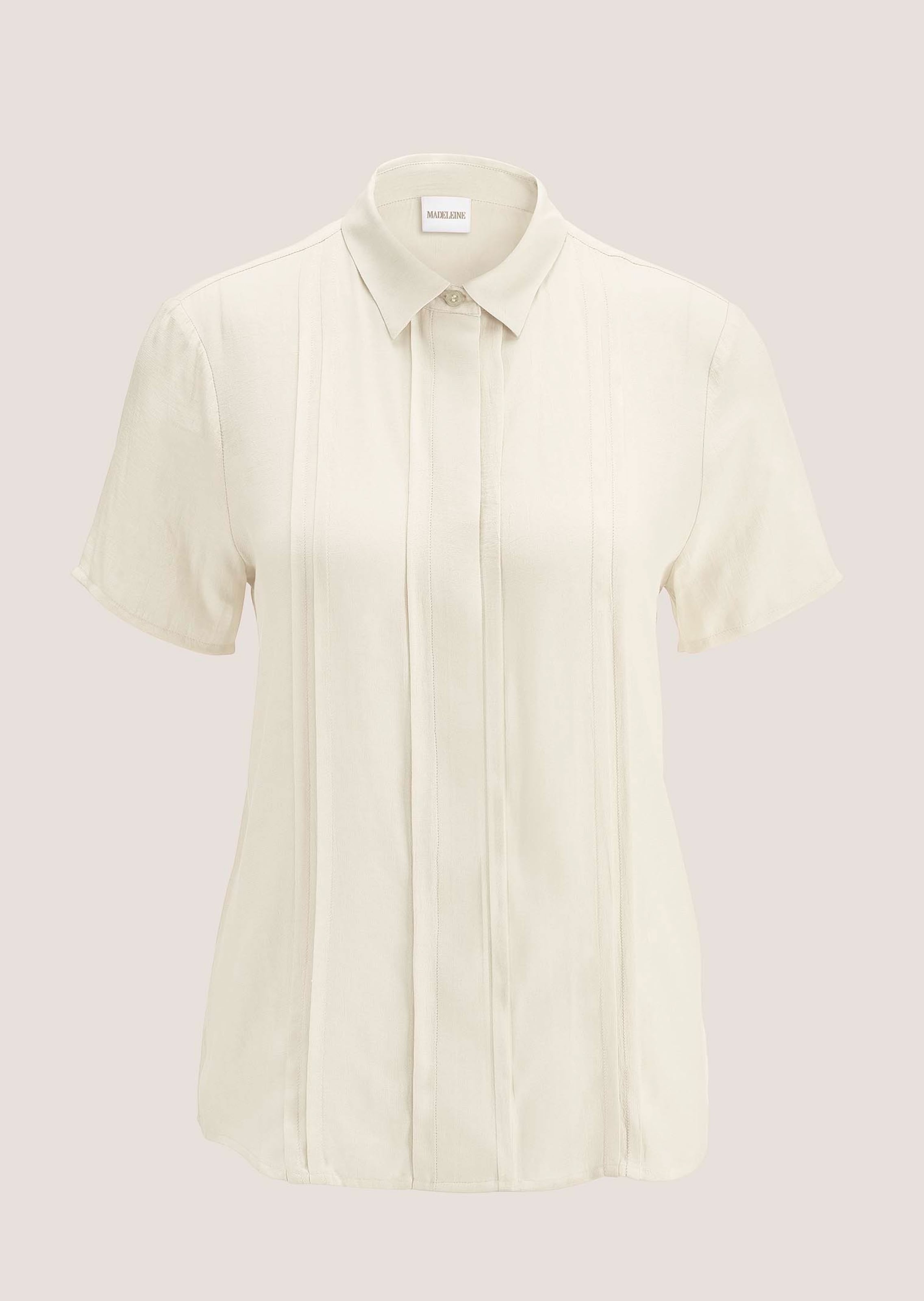 Bluse mit feinen Biesen