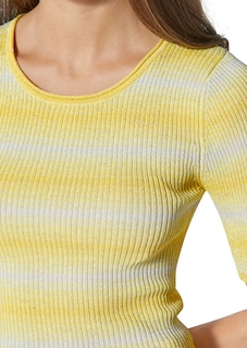 Rippenstrick-Pullover mit Glanzgarn-Effekten thumbnail 6