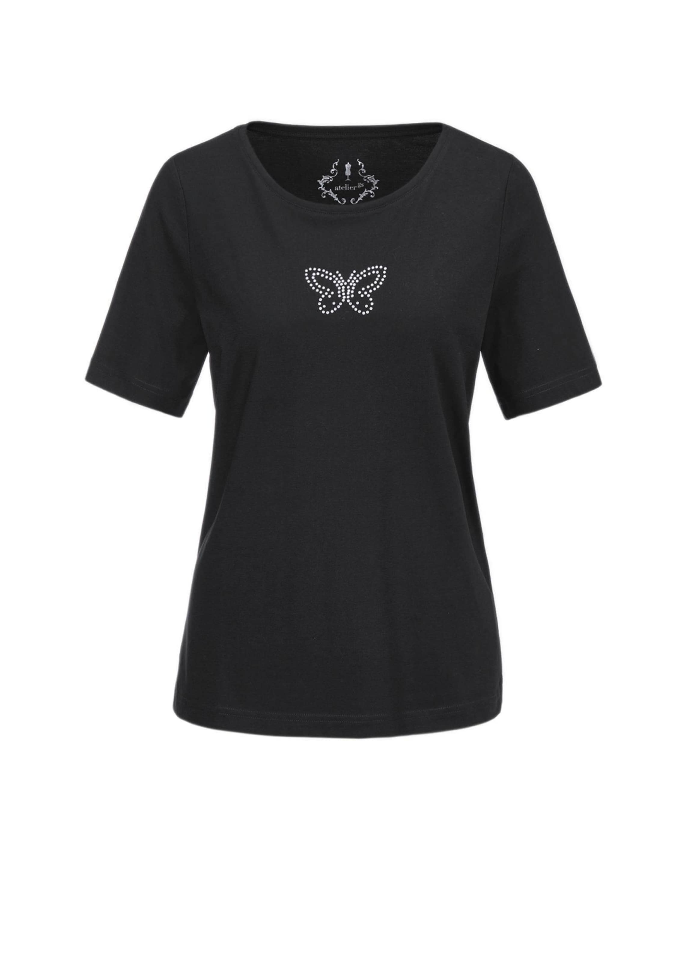 T-Shirt mit Glitzersteinchen-Applikation