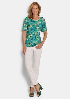 Jersey shirt met boothals thumbnail 2