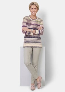 Pull en tricot à rayures multicolores thumbnail 4