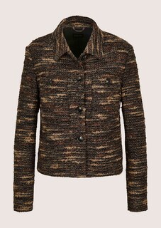 Tweed-Blazer mit Boxy-Cut thumbnail 7