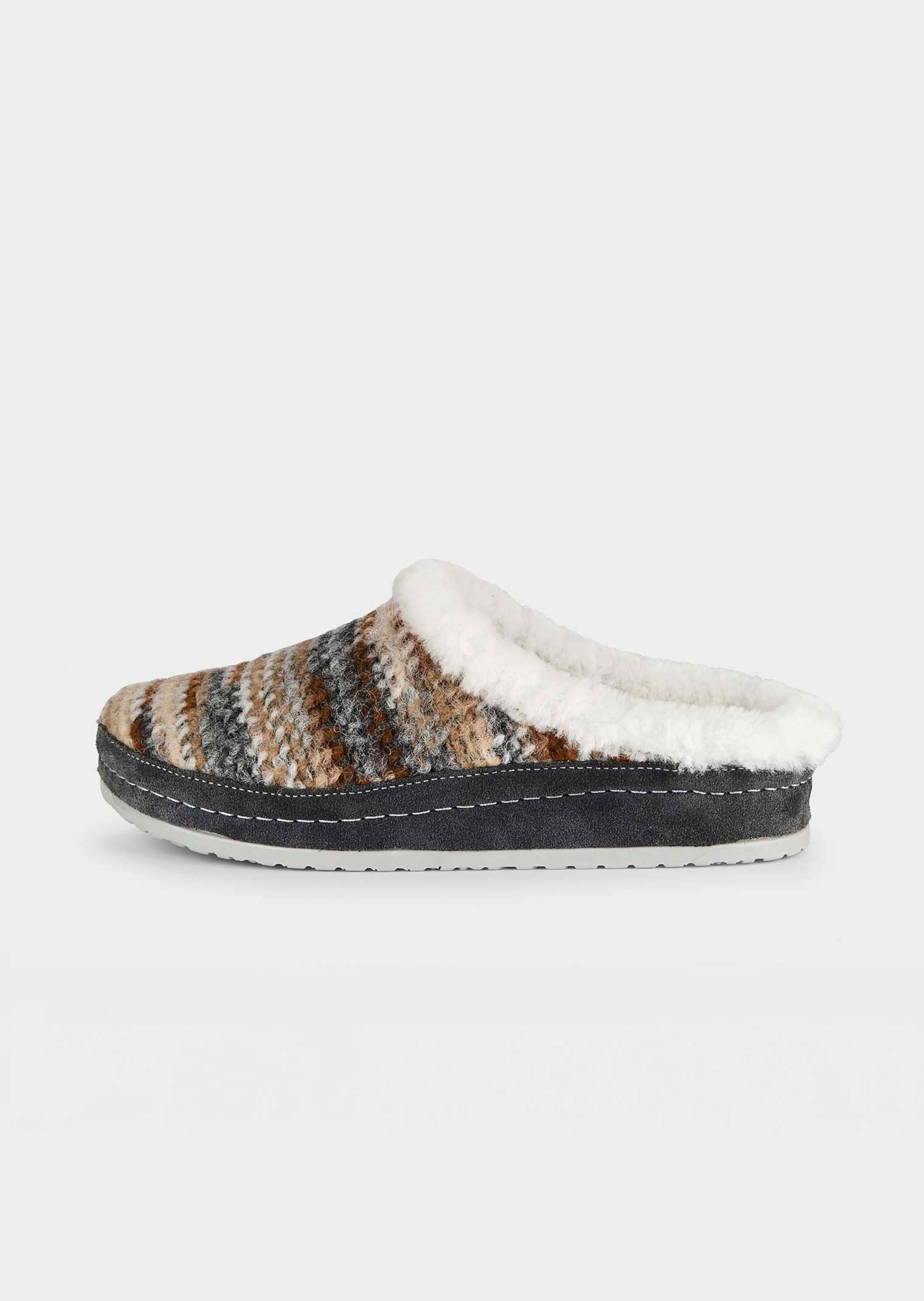 Pantoffel mit Lammfell