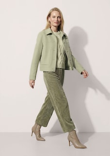 Short woollen jacket with a double-faced finish thumbnail 3
