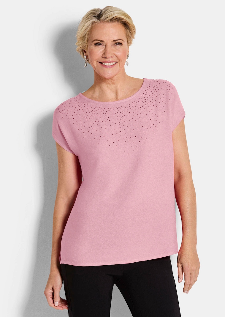 Bluse mit Glitzersteinen