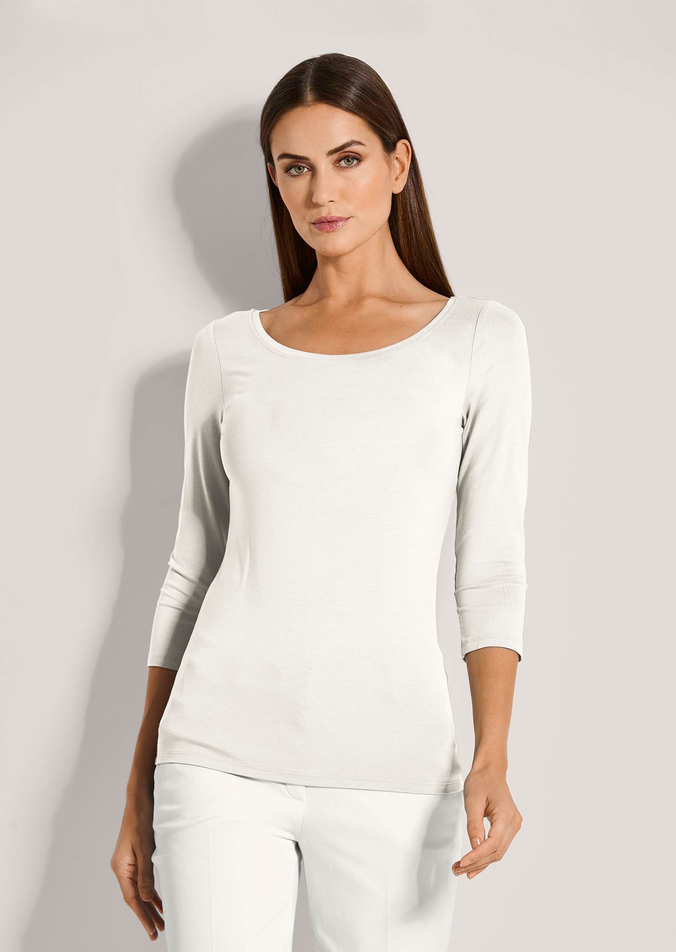 Shirt mit U-Boot-Ausschnitt