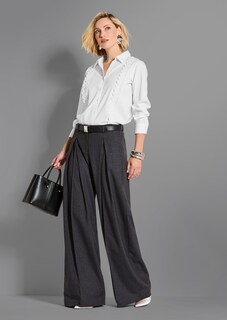 Romantische Bluse mit Spitzenbändern thumbnail 1