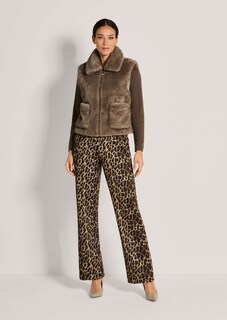 Gilet van imitatiebont met ritssluiting thumbnail 3