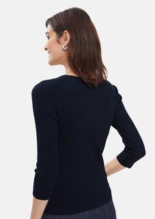 Rippenpullover mit 3/4-Ärmel thumbnail 3