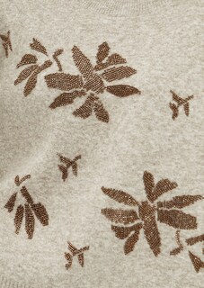Legerer Pullover mit Zierperlen-Applikation thumbnail 6