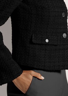 Kurzer Tweed-Blazer thumbnail 6