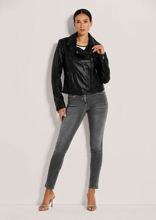 Biker-Jacke aus Lammnappa-Leder thumbnail 3