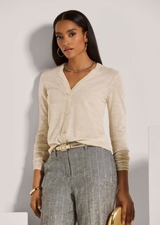 Strickjacke mit Glanz-Effekt thumbnail 5