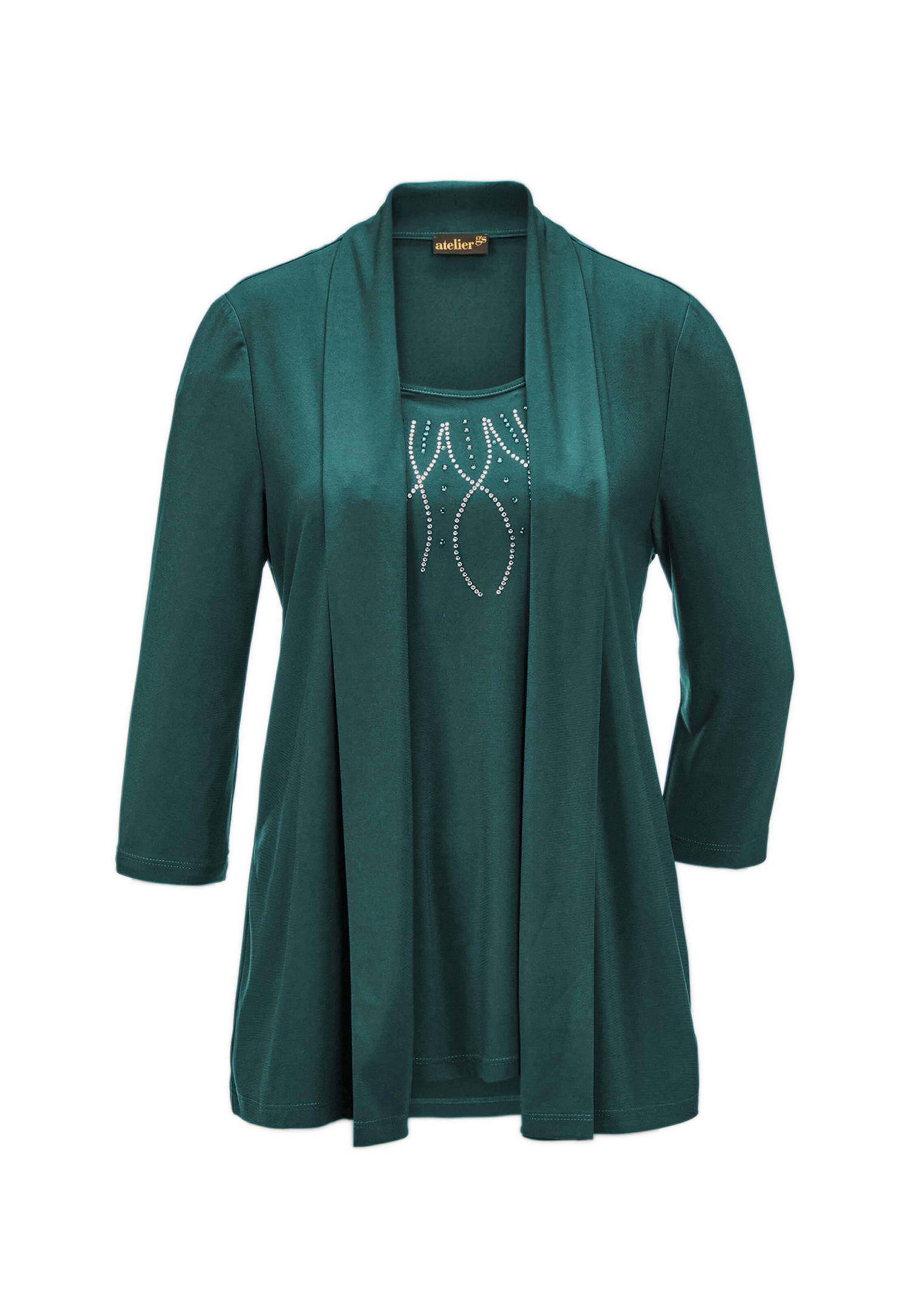 Shirt in Setoptik mit funkelnder Applikation