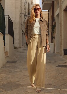 Veste en cuir velours de chèvre thumbnail 1