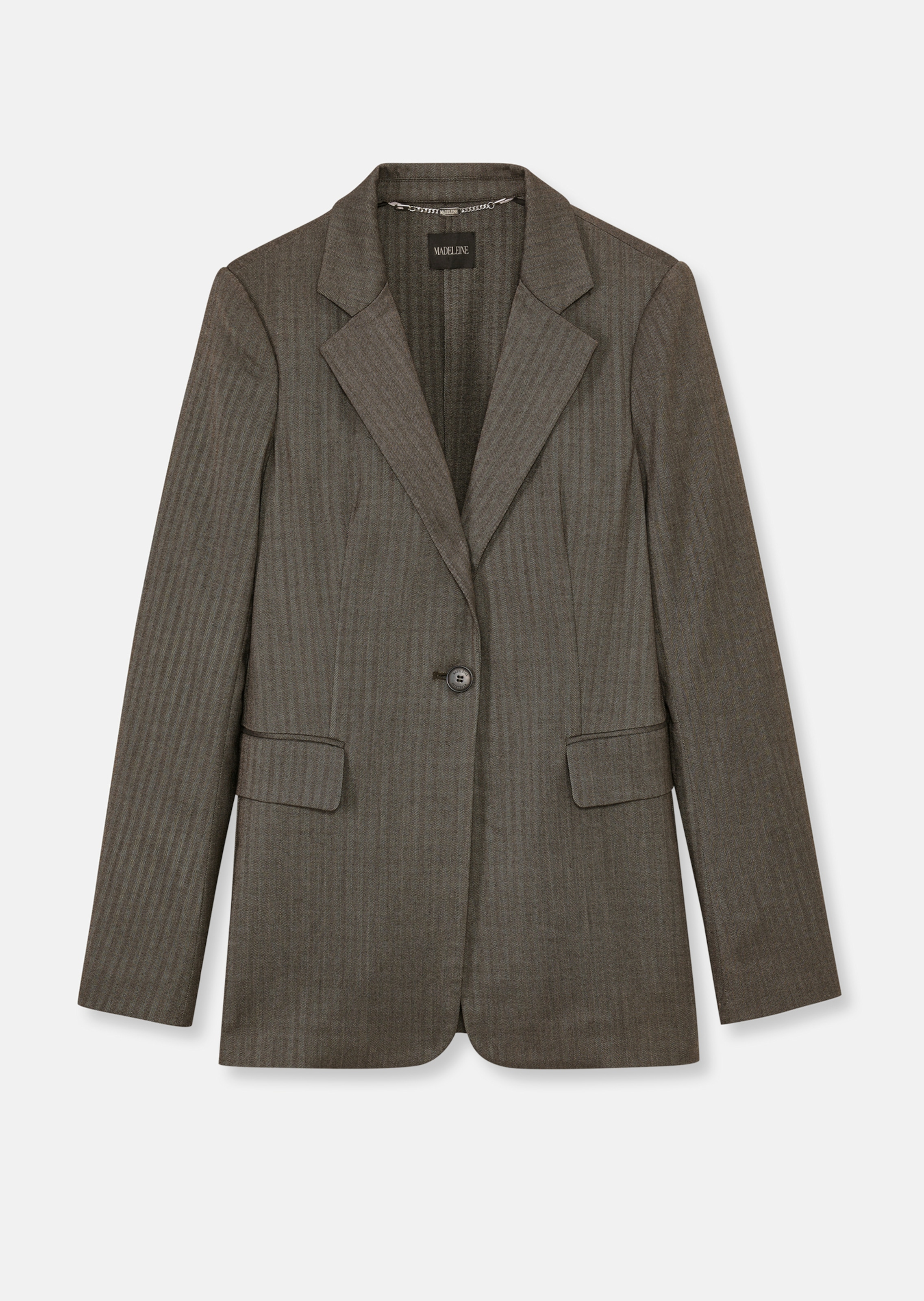 Blazer mit Fischgrat-Dessin thumbnail 7